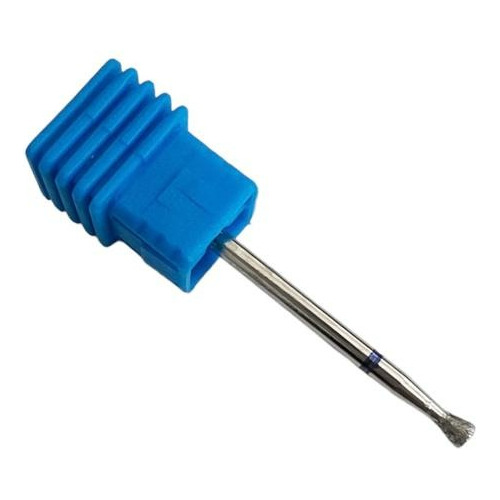 Fresa Cono Invertido Para Manicure Franja Azul 