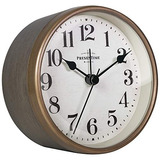 Reloj Despertador Vintage De Mesa 4  - Gris Y Dorado