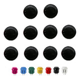 10x Botões Estilo Sanwa 30mm P/ Fliperama Arcade C/ Nf 