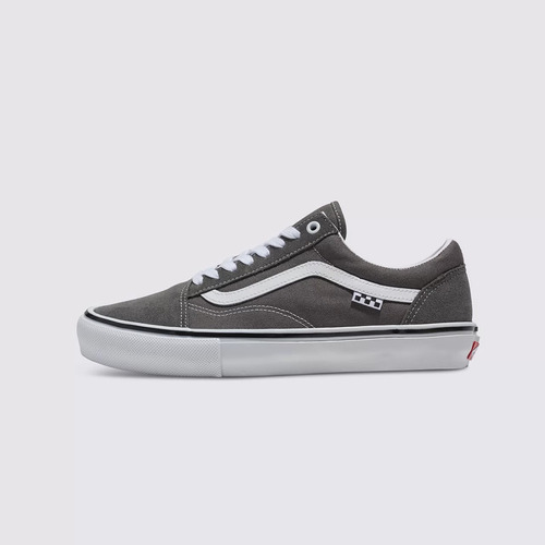 Zapatillas Vans Skate Old Skool Gris Blanco Importado!!