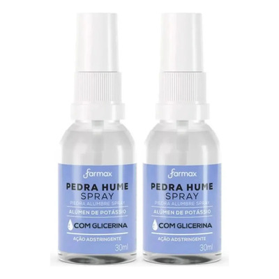 2 Pedra Hume Spray C\u002F Glicerina 30ml - Farmax | MercadoLivre