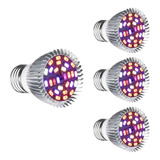 Pack 4 Ampolletas Led 28w Full Spectrum Cultivo Indoor