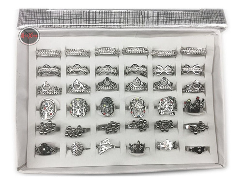 Promo 6 Anillos Acero Quirurgico Surtidos X Mayor Premium