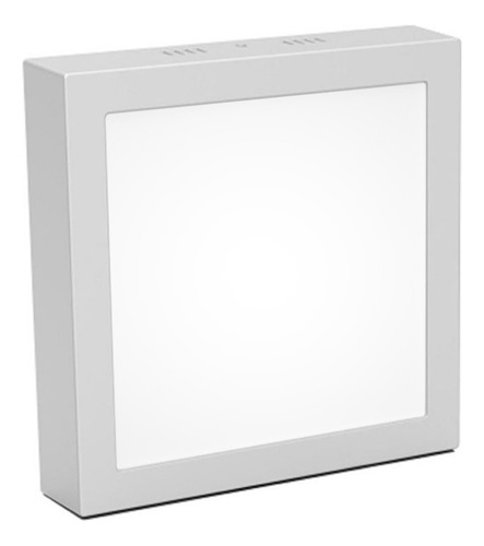 Plafon Led Superficial Cuadrado 18w Luz Fria Candela 6839 