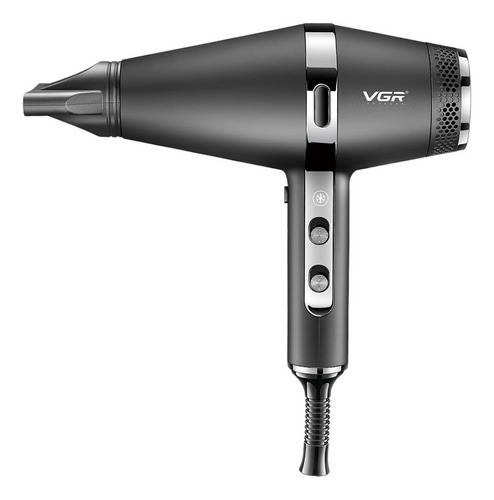 Secador Vgr Profesional V-451 Con Difusor Negro