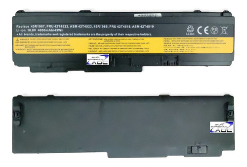 Bateria Para Lenovo Thinkpad X301-2779 X301-4057 X301-4182
