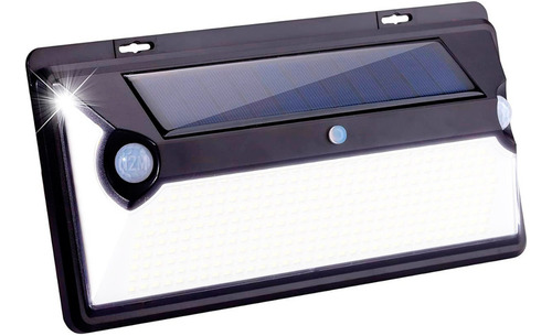 Reflector Led Solar De Pared 10w Lampara Exterior Jardin