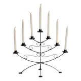 Candelabro Artesanal Para 7 Velas Largas