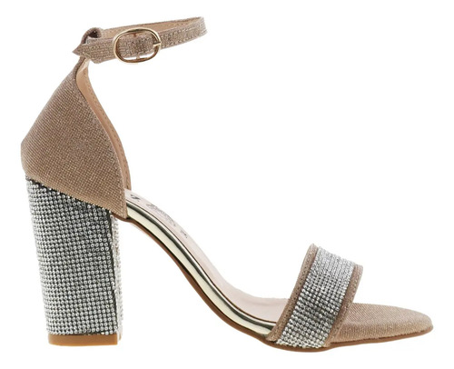 Sandalias Zapatillas De Tacon Elegantes Con Diamantes Aona