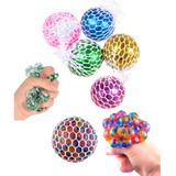15 Pelotas Mesh Ball  Multicolor  Metalizada Souvenir Piñata
