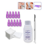 Kit Removedor Uv Broches Wipes Repujador Semipermanente