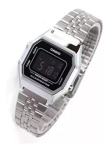 Relógio Casio Feminino Vintage Prata  La680wa-1bdf 