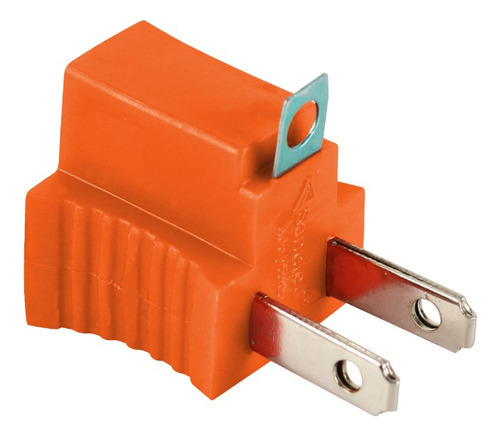 Adaptador Naranja 1pz Polariz Convertidor A Tierra Bolsa / 1