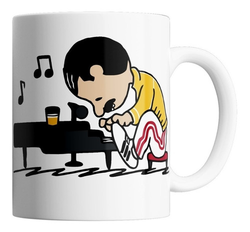 Tazón - Taza De Cerámica - Freddie Piano