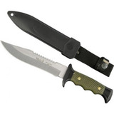 Cuchillo Mountain 160 Mm Negro/verde C/funda Marca Muela