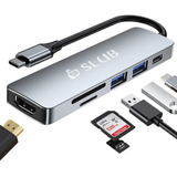 Hub Usb C A Hdmi + 7 Puertos Usb Lector Sd Y Micro Sd