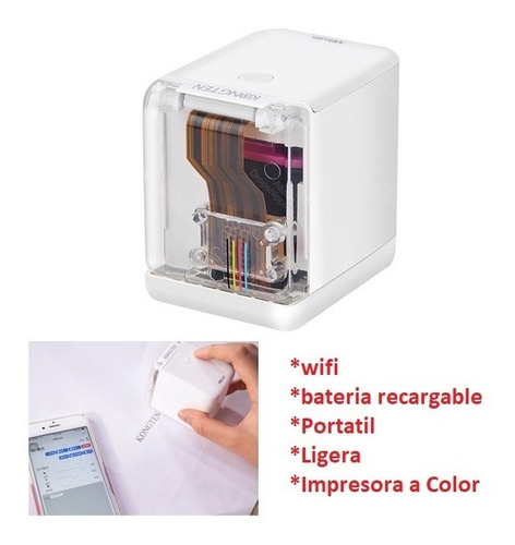 Mbrush Mini Impresora Portátil Color Recargable Inalambrica
