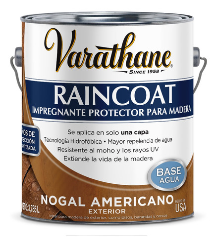 Raincoat Protector Madera Exterior Varathane X 1 Lt Colores