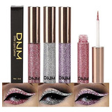 3 Colores Glitter Sparkle Sparkly Sparkling Eyeliner Liquid 