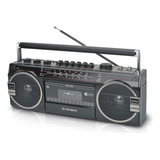 Radio Grabadora Con Casette Bt Radio Fm, Usb Retro Audiobox 