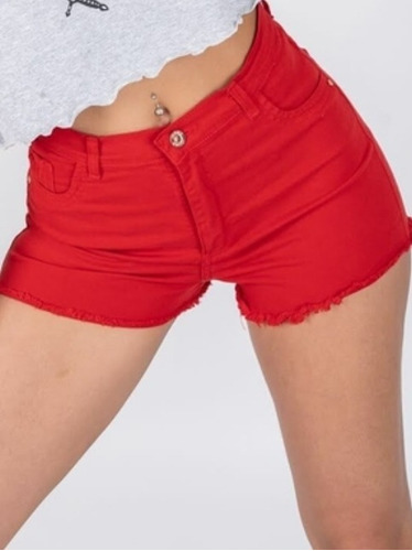 Short Rojo Elastizado 34 Al 50