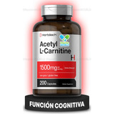 Horbaach Acetil L-carnitina 1500mg 200caps Acetyl Lcarnitine Sabor Sin Sabor
