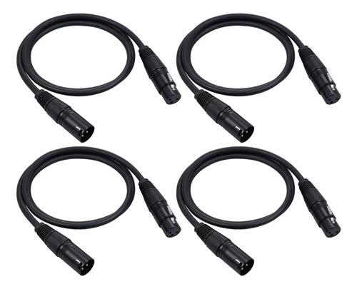 Cable De Audio Cable De Señal Negro Y Micrófono Canon