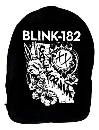 Mochila Blink 182 Ref=580 - Costura Reforçada