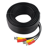 Cable Coaxial Armado Con Conector Bnc Y Alimentación, 40mt