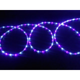 Manguera Led 3 Vias Luces Navideñas X 20mt Blanco Y Rojo