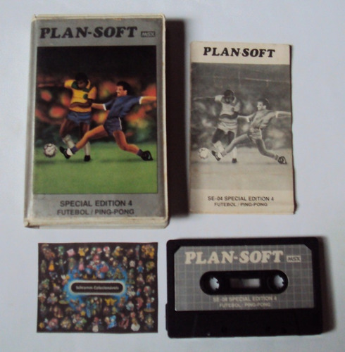 Fita K7 Plansoft - Futebol / Ping Pong - Msx Hotbit / Expert