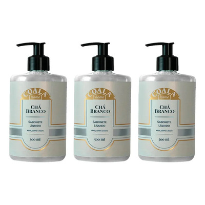 Kit 3 Unid. Sabonete Lí­quido Coala - Chá Branco - 500ml | MercadoLivre