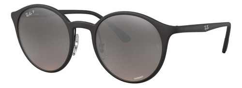 Anteojos De Sol Polarizados Ray-ban Rb4336 Chromance Standard Con Marco De Nailon Color Matte Black, Lente Silver Espejada/chromance, Varilla Matte Black De Nailon - Rb4336ch