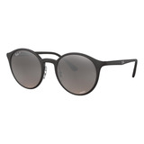 Anteojos De Sol Polarizados Ray-ban Rb4336 Chromance Standard Con Marco De Nailon Color Matte Black, Lente Silver Espejada/chromance, Varilla Matte Black De Nailon - Rb4336ch