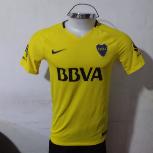Camiseta Boca Suplente Amarilla 2017 Nike Etiqueta Dorada