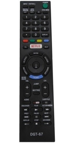 Control Remoto Para Sony Smart Tv Y Led Netflix Youtube