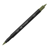 Caneta Pincel Dual Brush Pen Aquarelável Cis - Cores Cor 34 Verde Aspargo