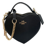 Bolsa Coach Corazon Negro Nueva 100% Original 