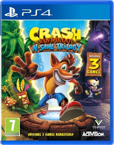 Crash Bandicoot N.sane Trilogy Ps4 Fisico Sellado  Ade