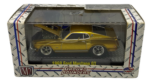 M2 Machines Ground Pounders 1969 Ford Mustang Gt Dourado R