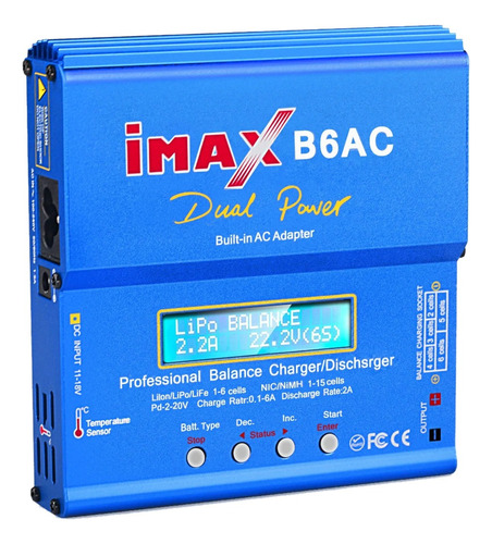 Cargador Baterias Imax B6ac 80w Balanceador Lipo Lion Nimh