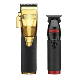 Kit Babyliss Corte Gold Fx Boost Acabamento Boost Black Red