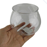 Conjunto 10 Vaso Aquário Mini Redondo Transparente Pote 10cm