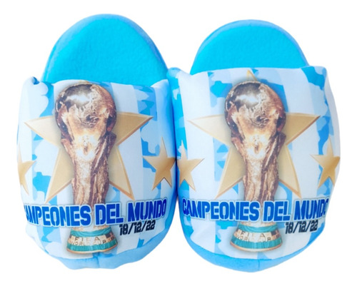 Pantufla La Selección Argentina Campeón Del Mundo Pantuflon