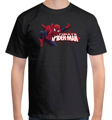 Playera T-shirt Ultimate Spider-man Caricatura Marvel 