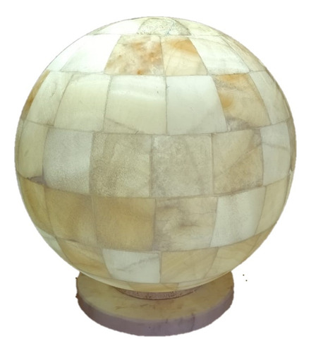 Lámpara  De Ónix Esferica 30cm