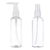 Set 2 Botella De Viaje Duo 100 Ml Transparente