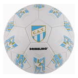 Pelota Futbol N° 5 Atletico Tucuman Drb Entrenamiento Pvc Color Blanco