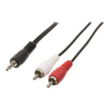 Cable Mini Plug 2x1 /3.5mm X2 Macho Rca 3 Metros