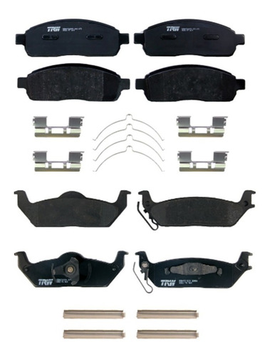 Kit Balatas D/t Ceramica Trw Lobo Harley Davidson 2006